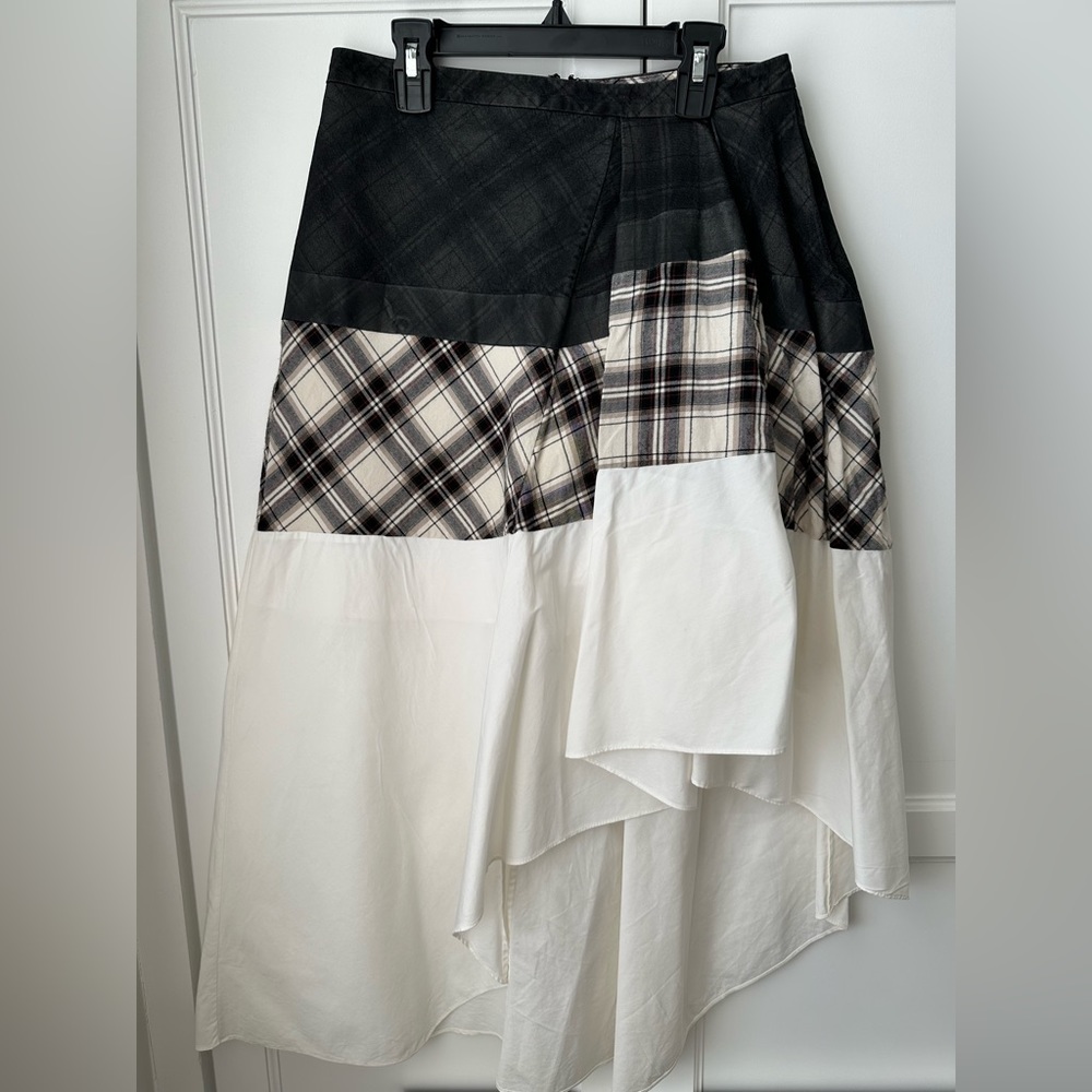 THEORY Plaid Skirt